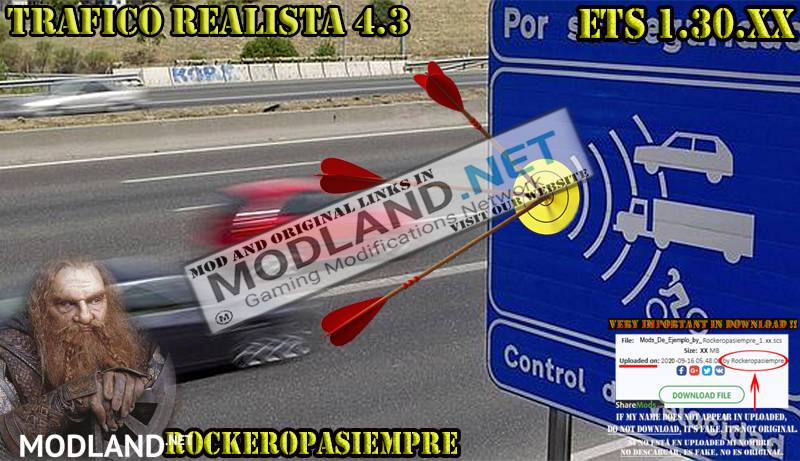 Realistic traffic 4.3 by Rockeropasiempre for V_1.30.XX