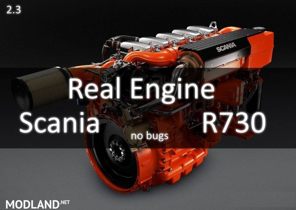 Real Scania R730 Engine Power