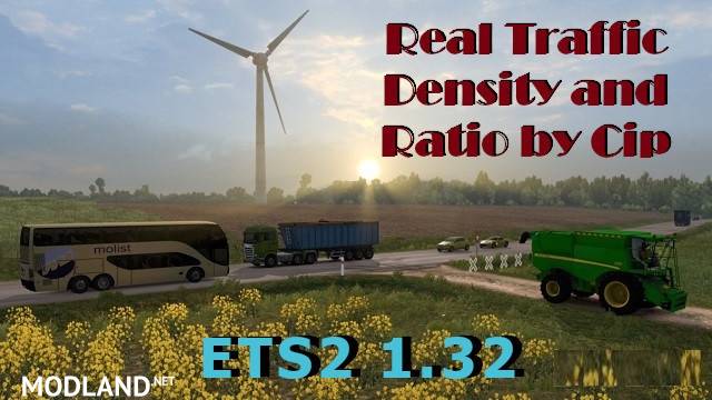 Real Traffic Density and Ratio ETS2 1.32.d