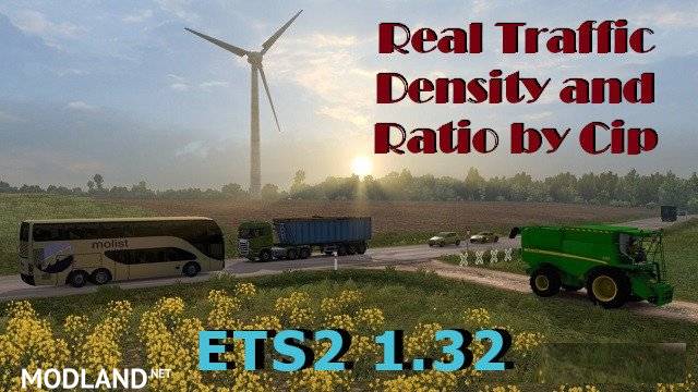 Real Traffic Density and Ratio ETS2 1.32 by Cip