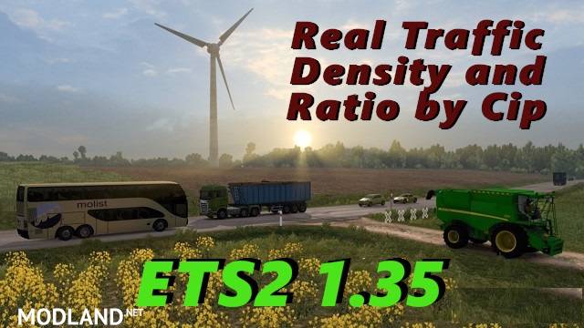 Real Traffic Density and Ratio ETS2 1.35.b