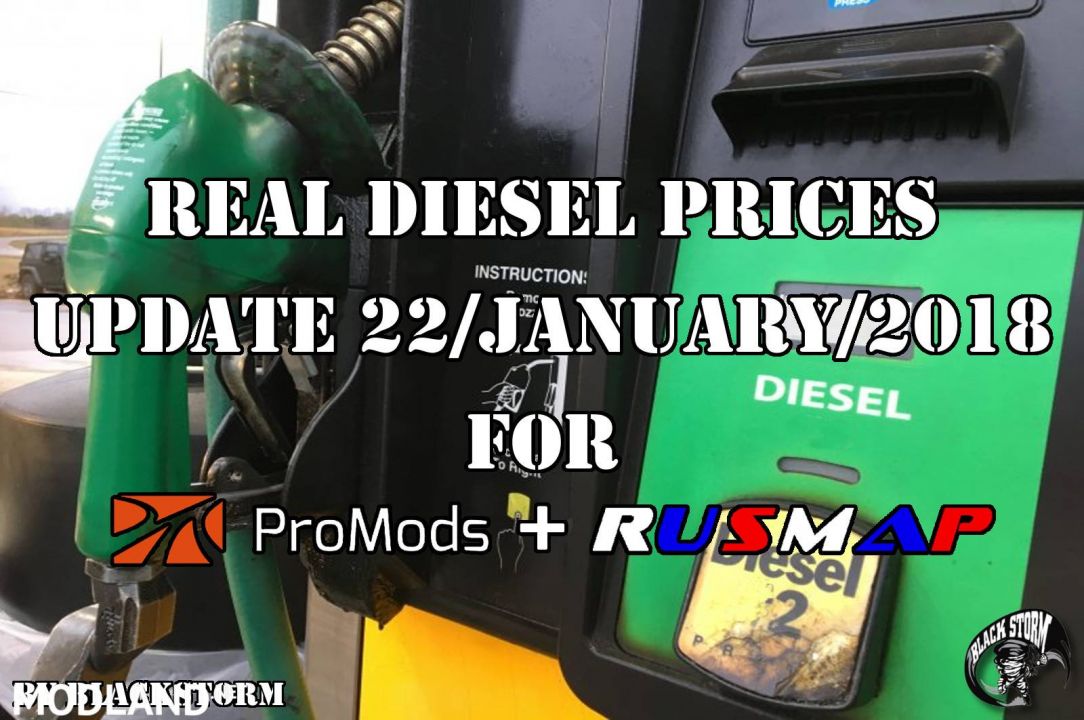 Real Diesel Prices Promods 2.25 & RusMap 1.8 (update 22-01-2018)