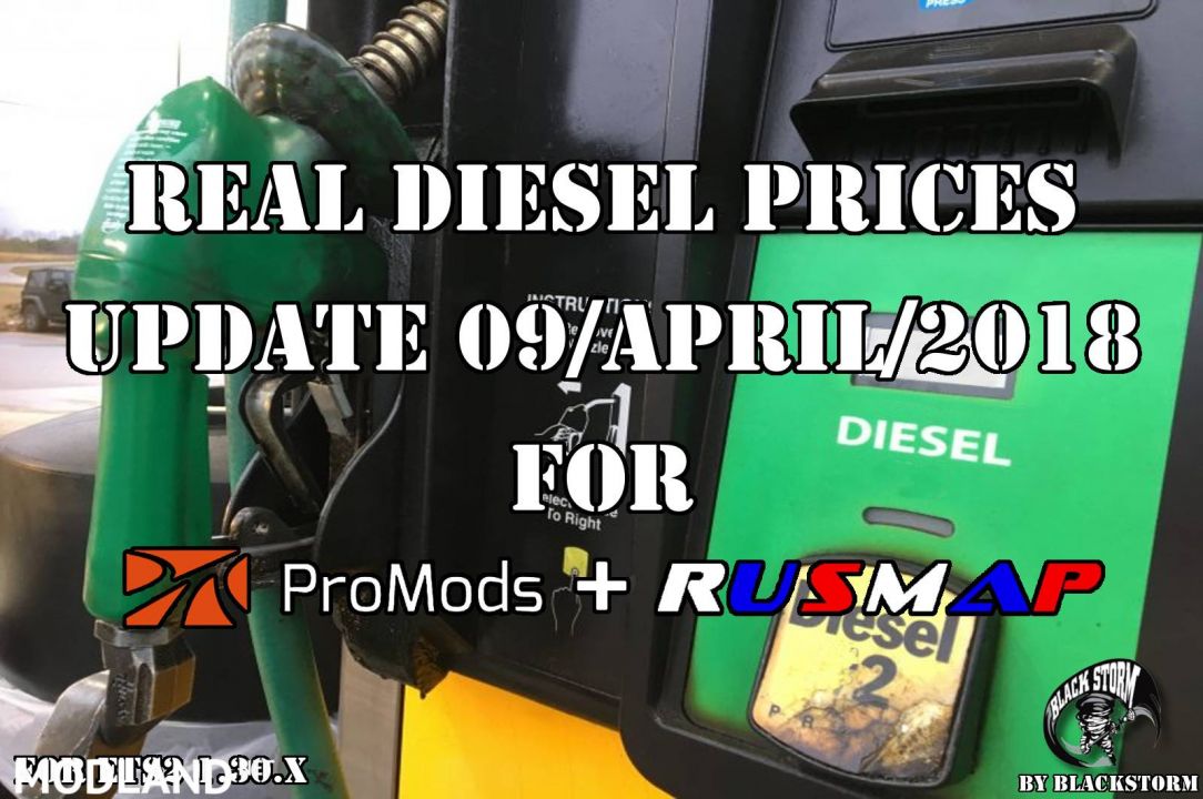 Real Diesel Prices for Promods Map 2.26 & RusMap 1.8 (updated 09/04/2018)