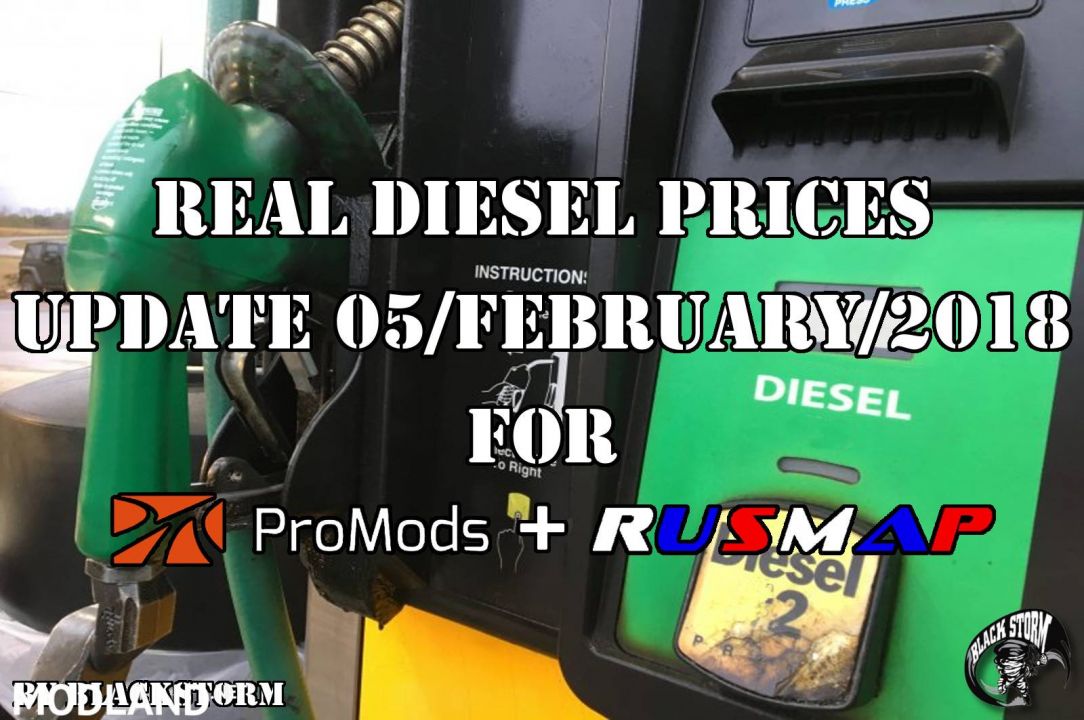 Real Diesel Prices Promods 2.25 & RusMap 1.8 (update 05-02-2018)