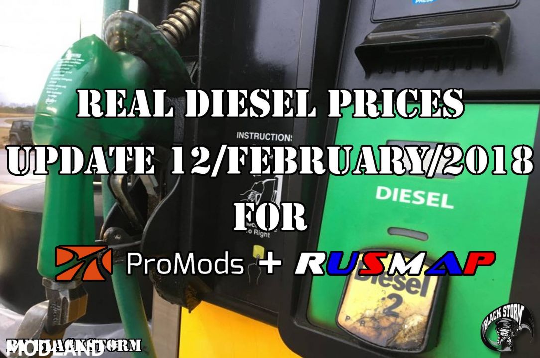 Real Diesel Prices Promods 2.25 & RusMap 1.8 (update 12-02-2018)