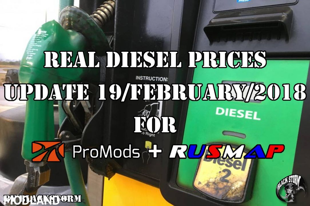 Real Diesel Prices Promods 2.26 & RusMap 1.8 (update 19-02-2018)