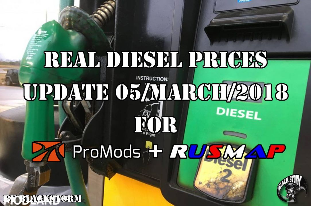 Real Diesel Prices Promods 2.26 & RusMap 1.8 (update 05-03-2018)