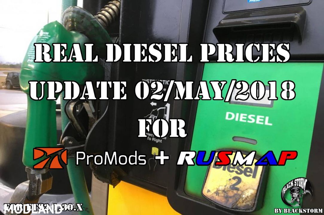 Real Diesel Prices Promods 2.26 & RusMap 1.8 (update 02-04-2018)
