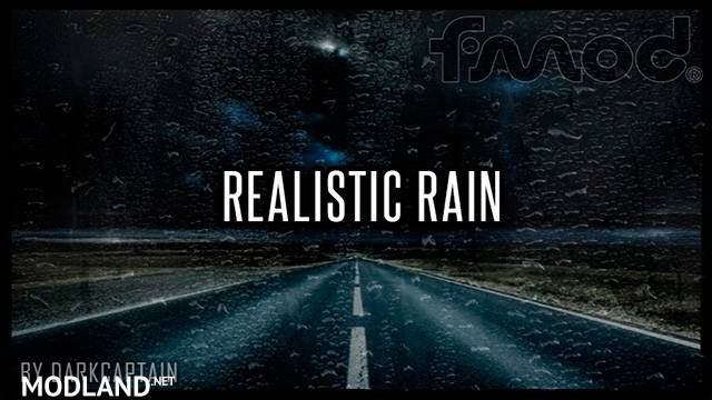 Realistic Rain v 3.4.1 ETS2 1.37