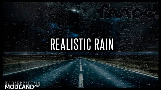 Realistic Rain v 3.5.2 ETS2 1.37