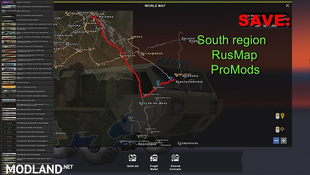 Save: South Region + RusMap + ProMods