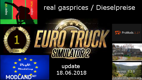 real gasprices/Dieselpreise update 18.06