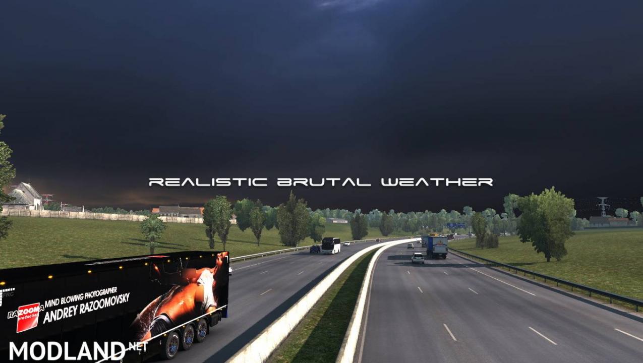 Realistic Brutal Weather V5.4 ETS2 1.38