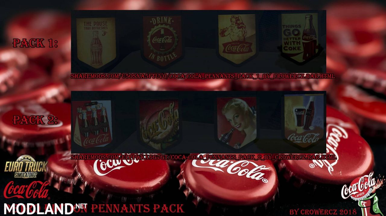 COCA-COLA RETRO EDITION PENNANTS PACK