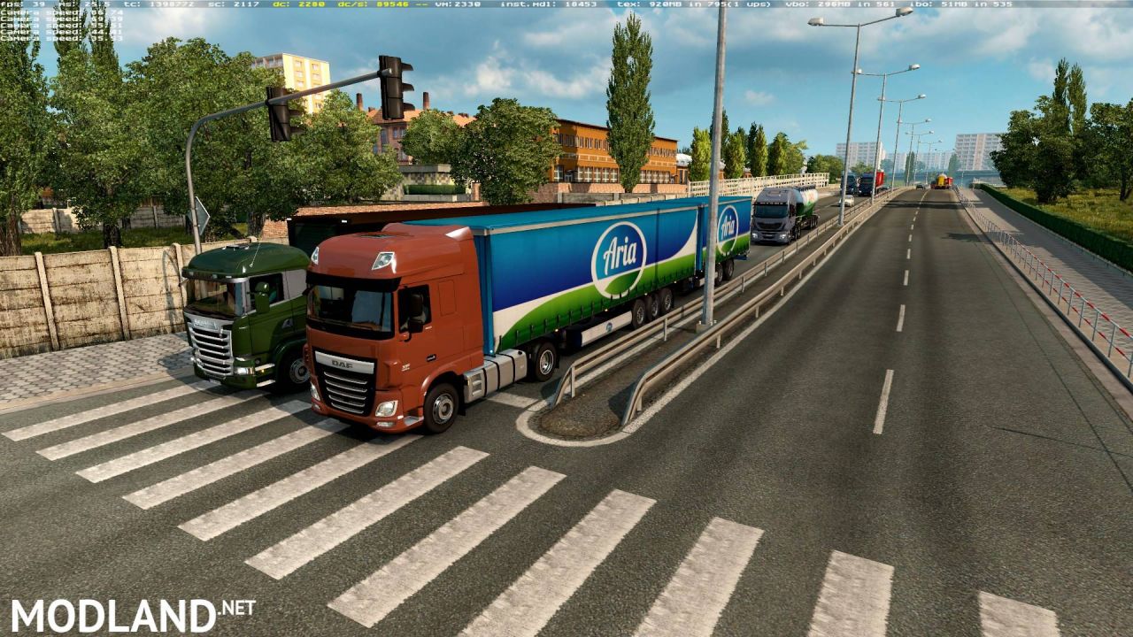Double trailers in traffic