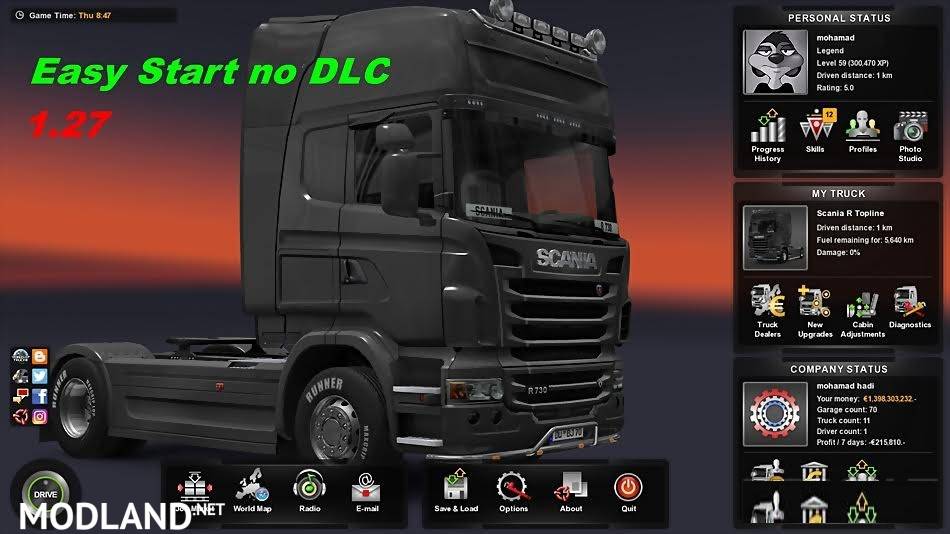 Easy Start 1.27 no DLC