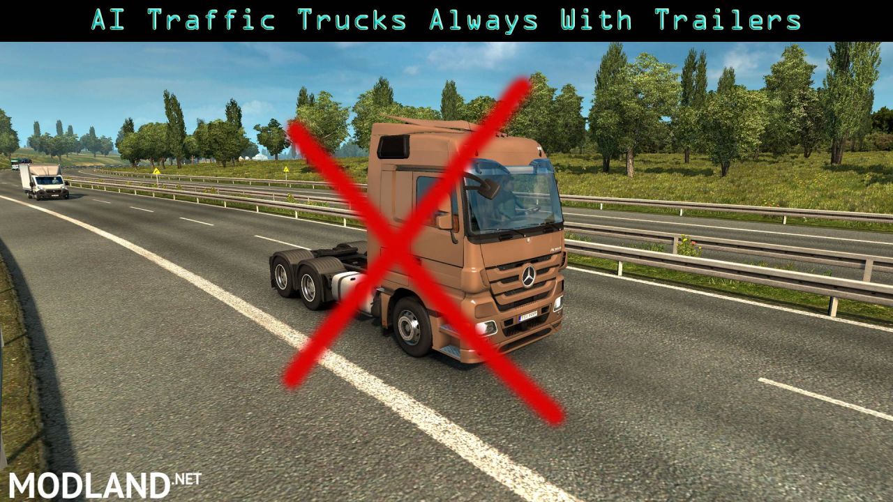 AI traffic trucks always with trailers