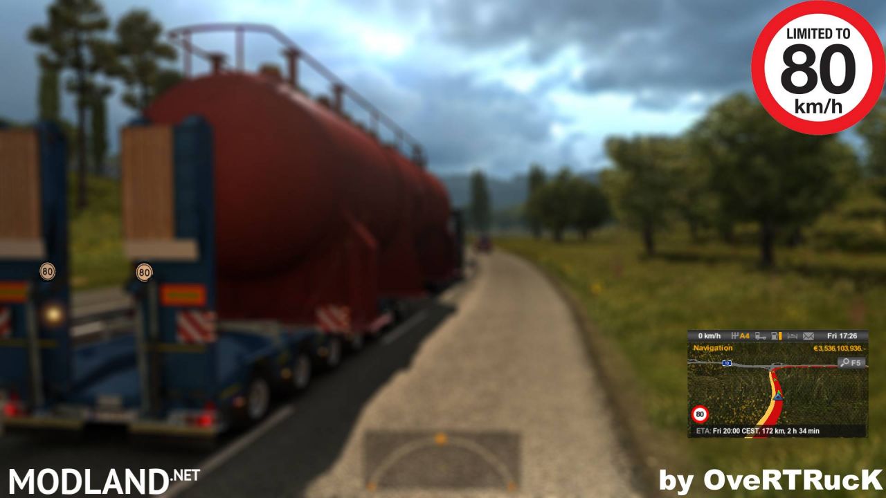 80Km/h escort speed limit