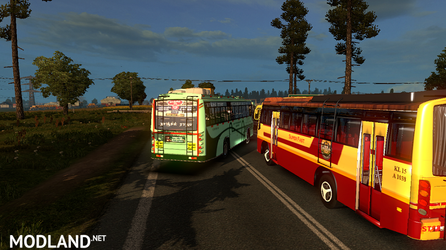 Kerala KSRTC Super Fast bus Traffic Mod