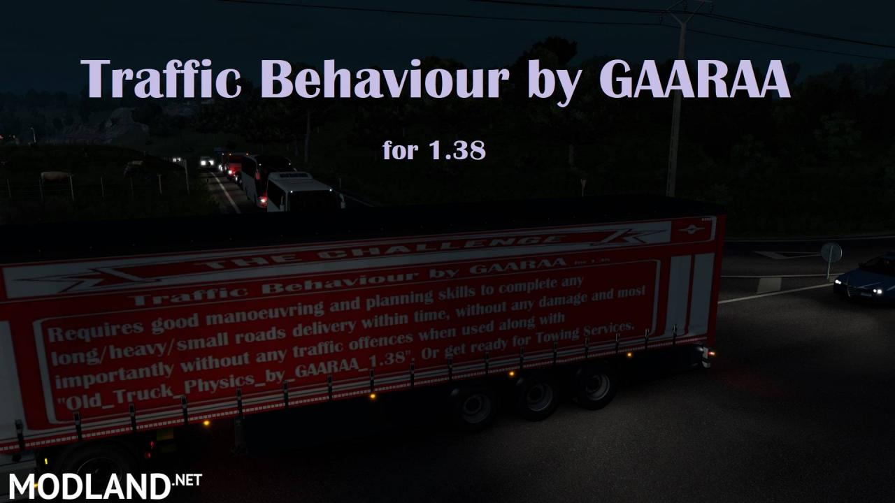 Traffic Behaviour by GAARAA for 1.38