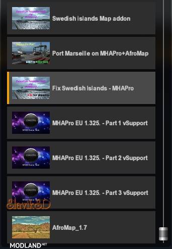 Fix Swedish Islands map & MHAPro