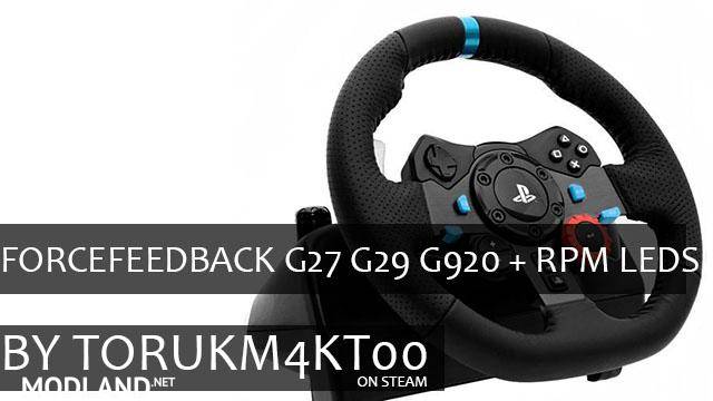 ForceFeedBack G27 G29 G920 + RPM Leds 1.37