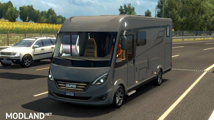 Hymer B-Class SupremeLine in traffic