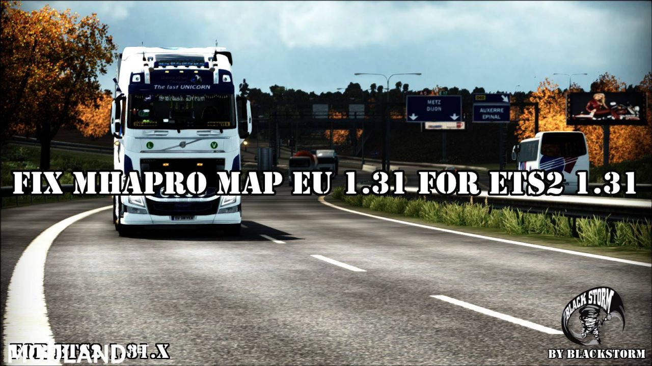 FIX MHAPRO MAP EU 1.31 FOR ETS2 1.31