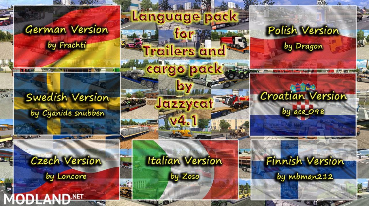 Language Pack for Trailers and Cargo Pack by Jazzycat