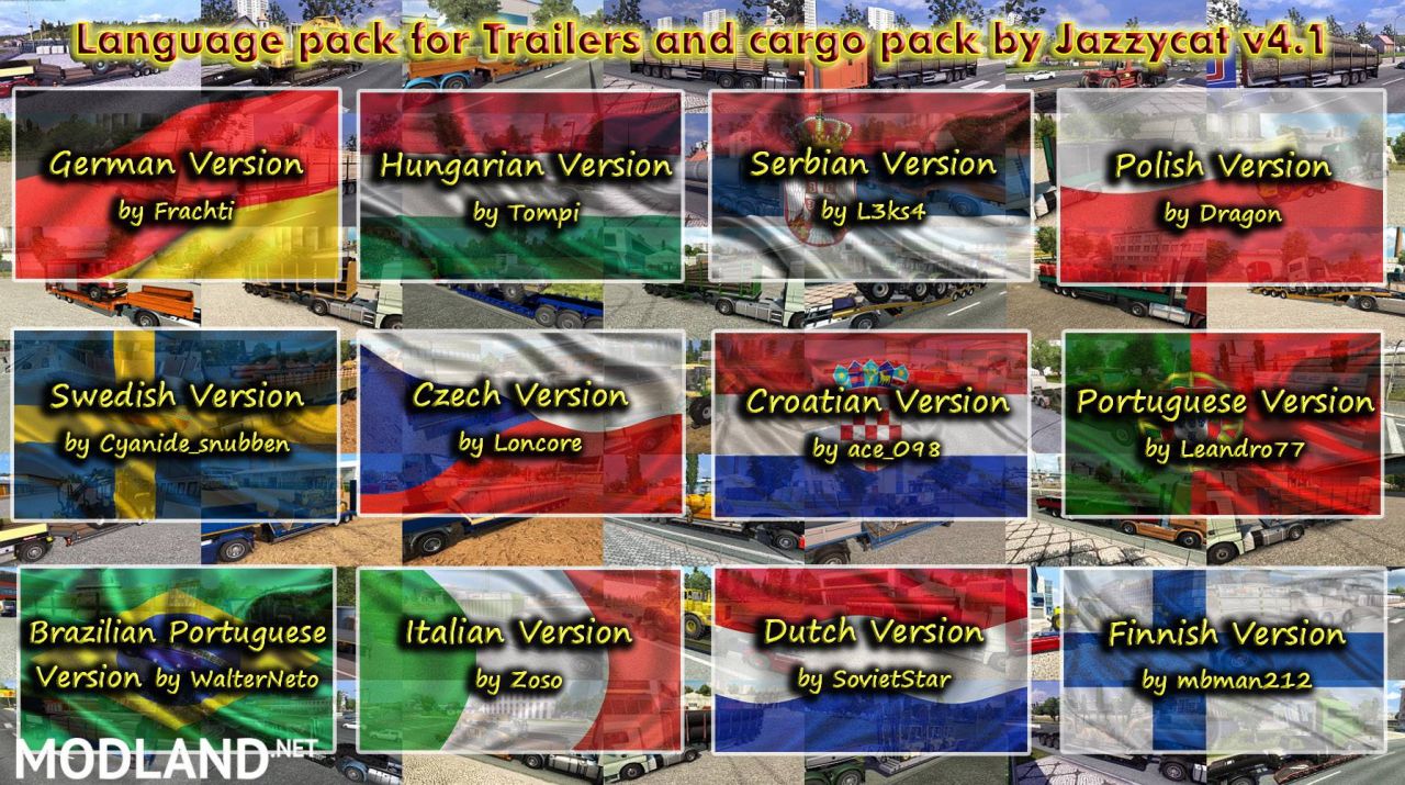 Language Pack (update2) for Trailers and Cargo Pack by Jazzycat