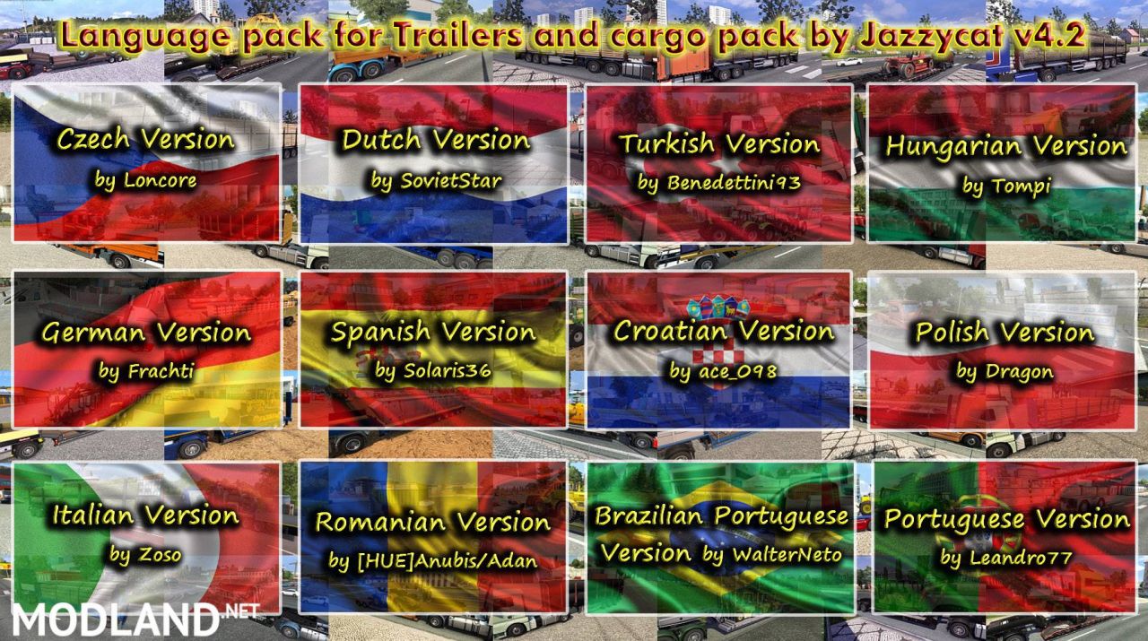 Language Pack(update2) for Trailers and Cargo Pack by Jazzycat