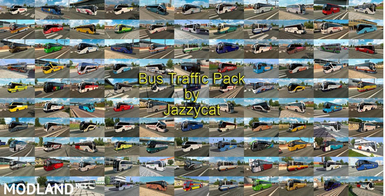 Bus Traffic Pack by Jazzycat