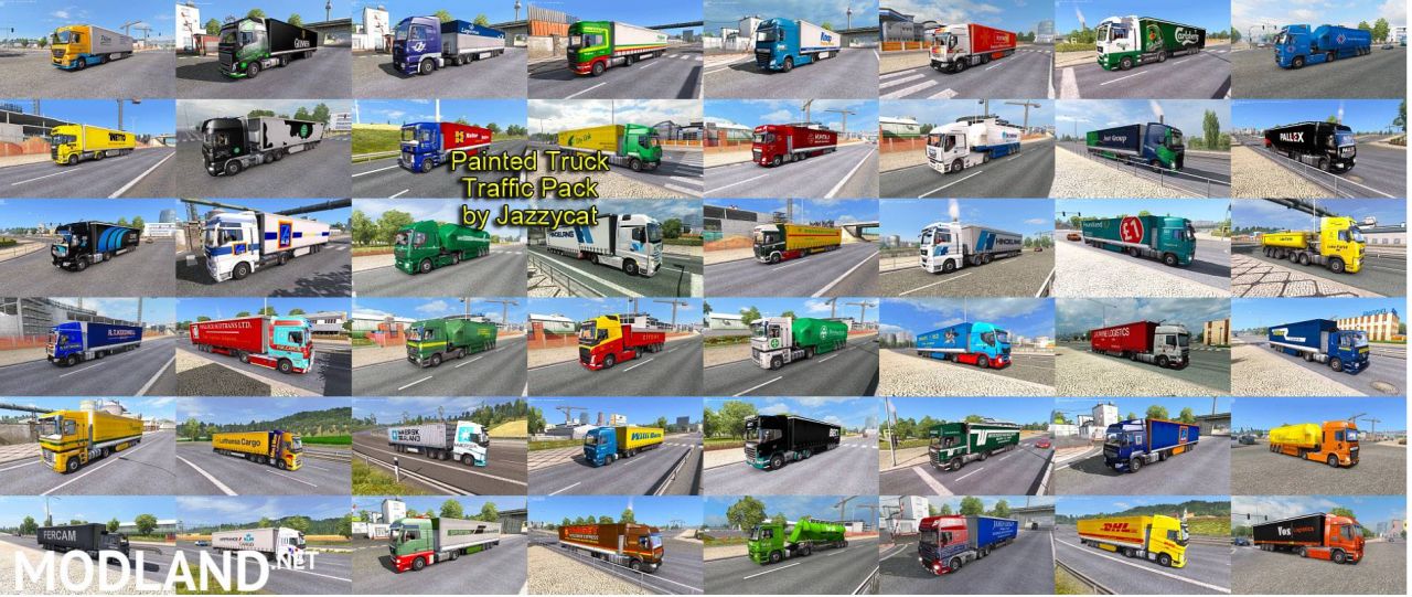 Painted Truck Traffic Pack by Jazzycat