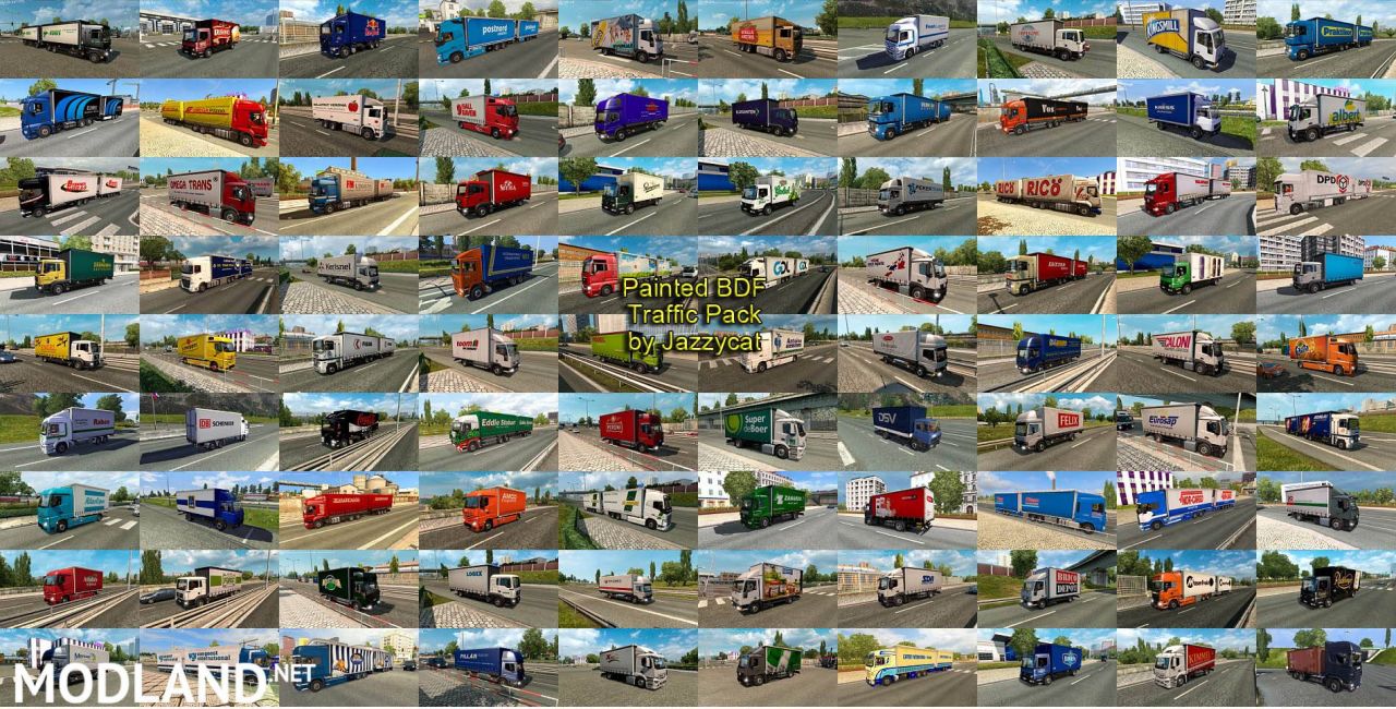 Painted BDF Traffic Pack by Jazzycat