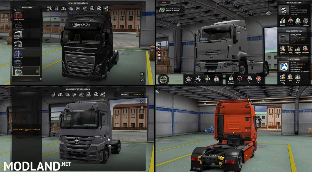 New Background in the menu and workshop v 1.5 ETS2 1.31.x