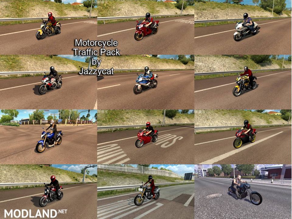 Motorcycle Traffic Pack by Jazzycat