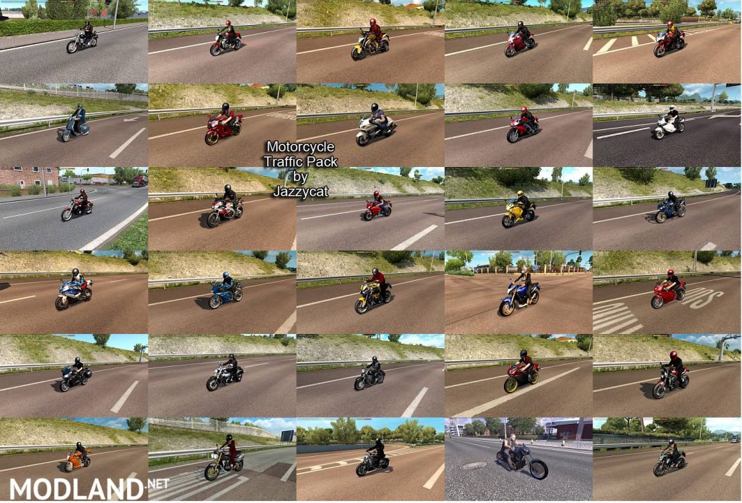 Motorcycle Traffic Pack by Jazzycat