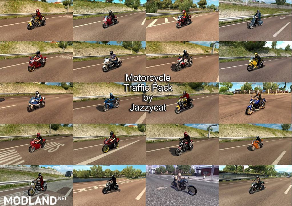 Motorcycle Traffic Pack by Jazzycat