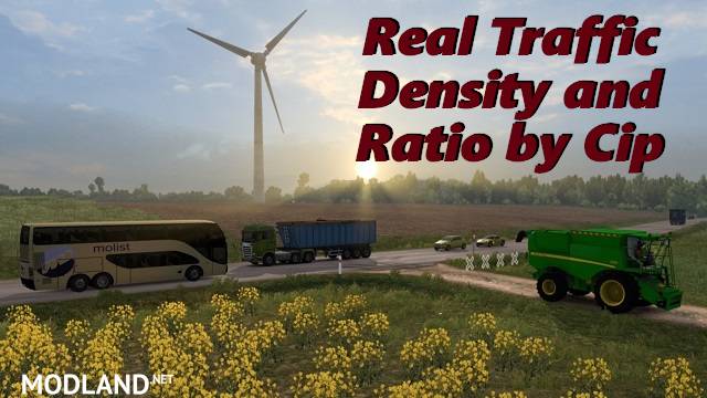 Real Traffic Density and Ratio for ETS2 1.35