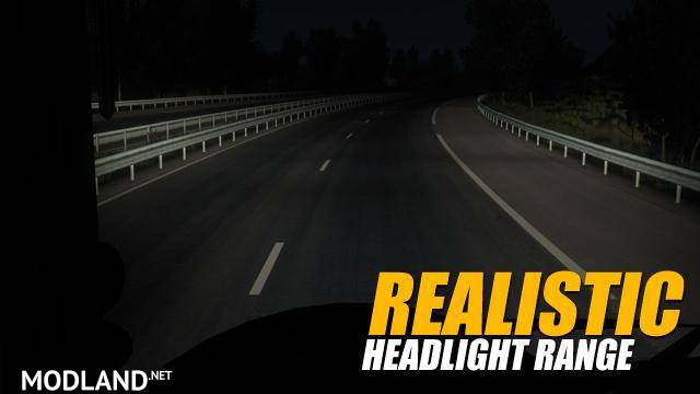 Realistic Headlight Range v1.0 1.28.x