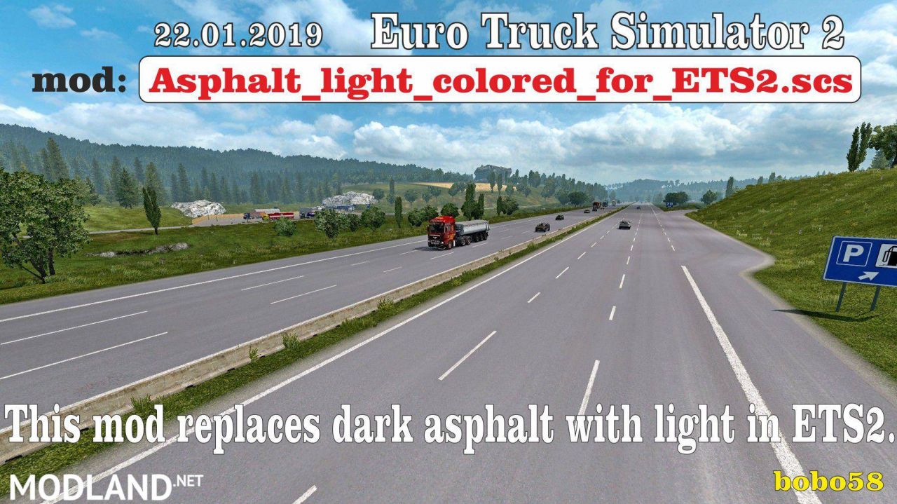 Road asphalt for ETS2 1.33.x