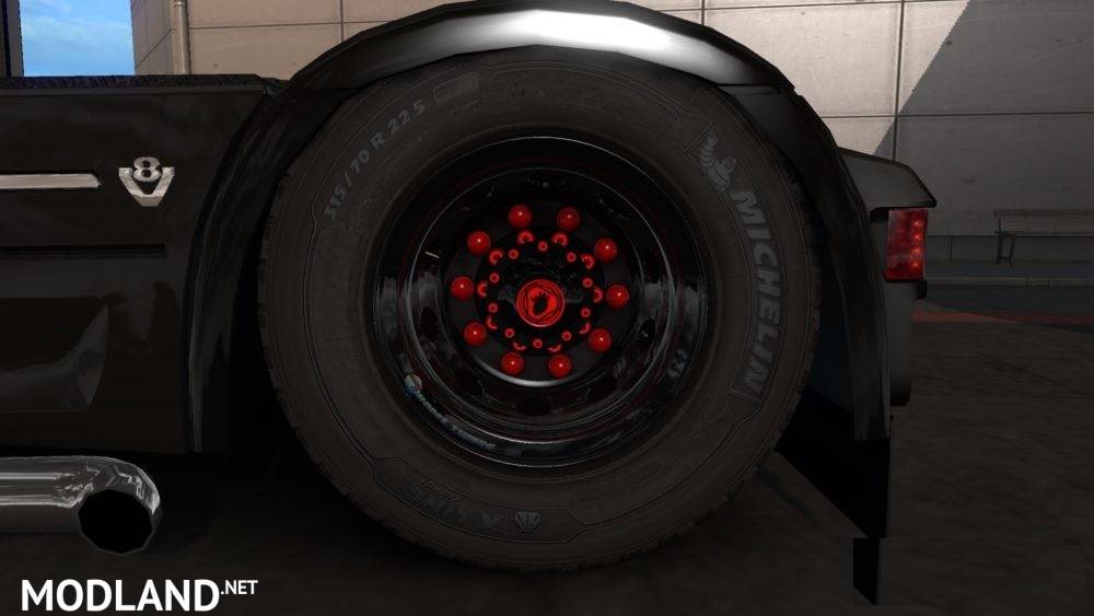 Rhodee Tuning Wheels Red for Abasstreppas Wheel Pack