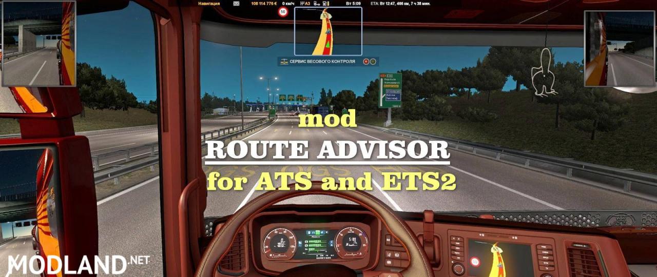 Route Advisor for ATS ETS2 1.38