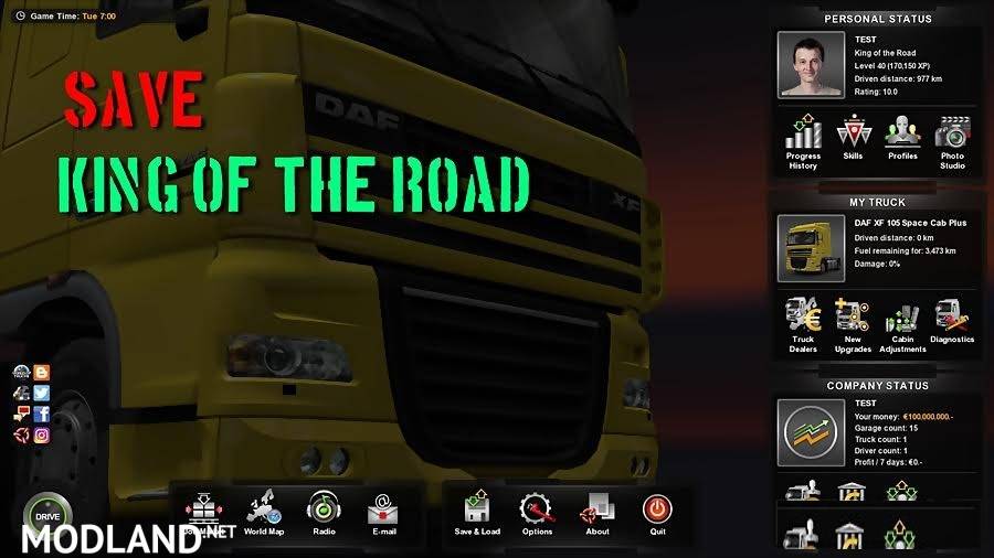 Save: King of the Road