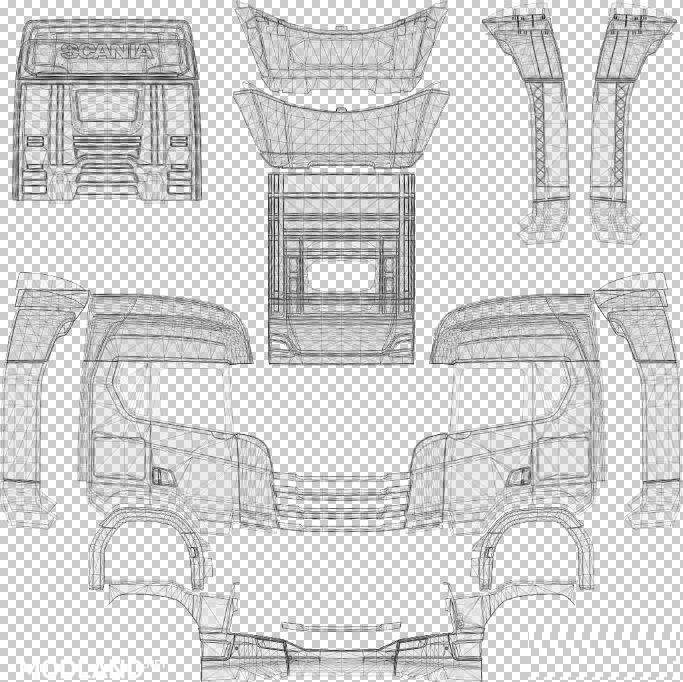 Template Scania S & R full
