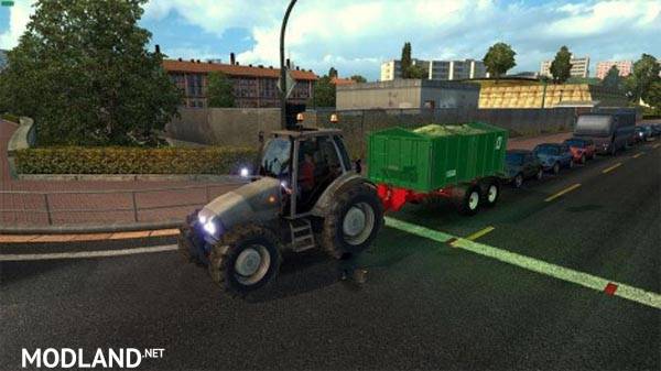 Tractor and Trailers in Traffic