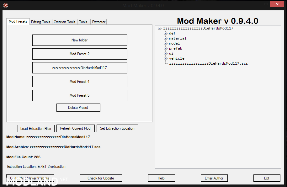 Mod Maker (Standard Interface)