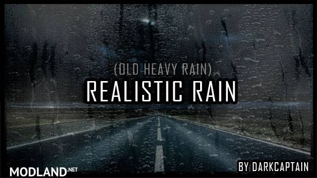 Realistic Rain v2.4.1 ETS2 1.34, 1.35