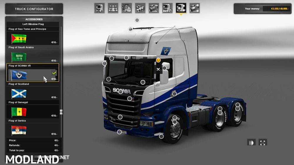 Euro truck simulator 2 - window flags downloads