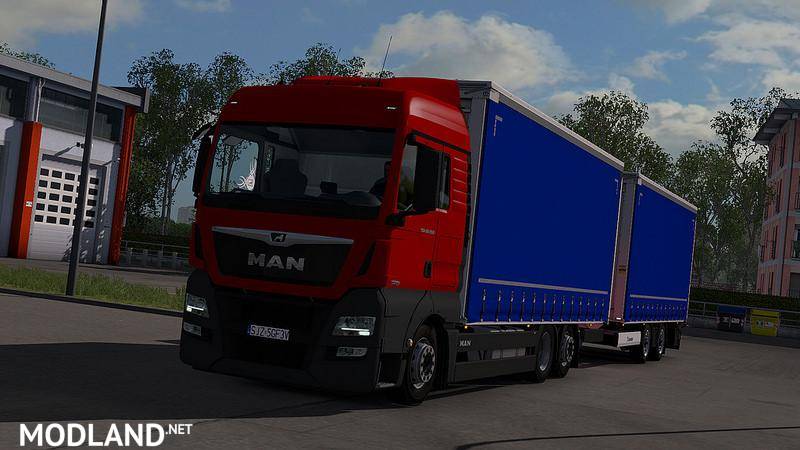 Krone Tandem addon for MAN TGX E6 BY MADSTER 1.32